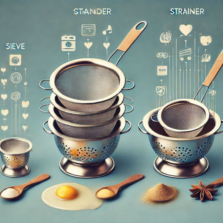 Colander vs Strainer vs Sieve