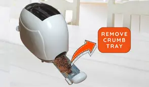 Remove Crumb Tray