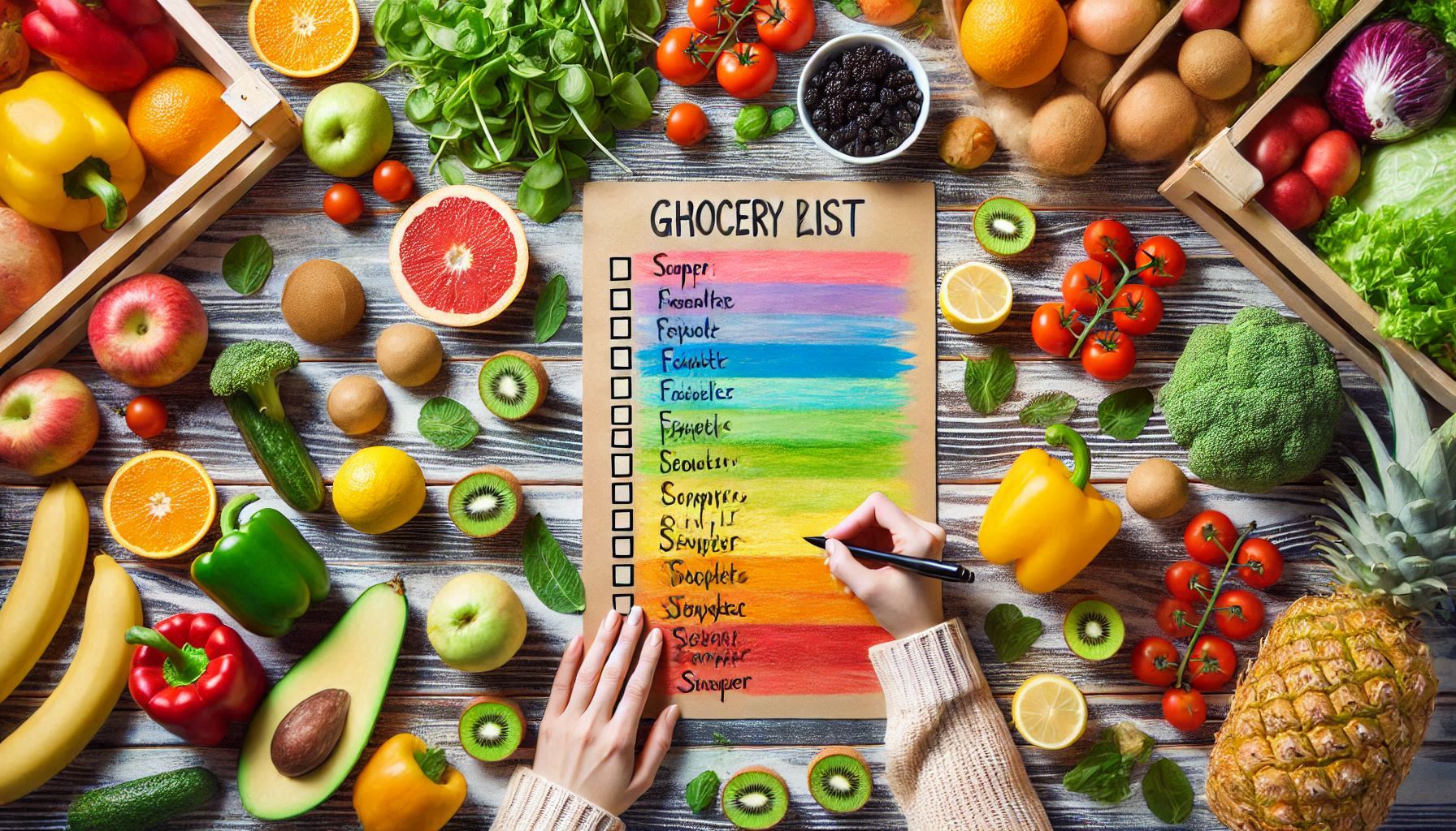 How to organize a grocery list