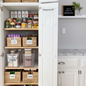 Overview of How to organize a narrow cabinet